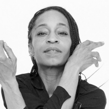 djassi dacosta johnson headshot b&w